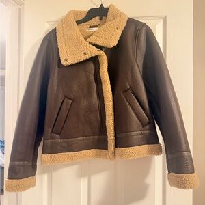 Sonoma Brown and Tan Teddy Jacket